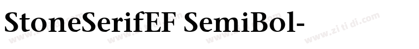 StoneSerifEF SemiBol字体转换